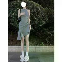 ราคา ชุดเดรสคอวี สไตล์ฝรั่งเศส ผู้หญิง ฤดูร้อน แขนกุด เสื้อกั๊ก ทรงเอ จีบ กระโปรงสั้น เทรนด์ Ins สีแดง เหลือง ขาว ชมพูพาสเทล ฟ้า เขียว ดำ กาแฟ เทา ม่วง ดีไซน์ 2025 จ้า งาน (1732057568882689919)