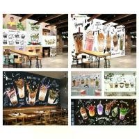 ราคา สติ๊กเกอร์ติดผนัง, กาวในตัว, ดีไซน์ชานมไข่มุก, ชานมไข่มุก, ชานมไข่มุก, กาแฟ, ภาพจิตรกรรมฝาผนัง, เหมาะสำหรับขนมและร้านกาแฟ, สติ๊กเกอร์กระดาษติดผนังบาร์ (1730157217612532160)