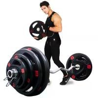 ราคา แผ่นน้ำหนัก ดัมเบล บาร์เบล Weight Plate 10 KG. แผ่นน้ำหนักหุ้มยาง 10 KG (1729743563146889919)