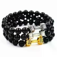 ราคา สร้อยข้อมือกีฬาฟิตเนส ดัมเบล ดัมเบล ดัมเบล โครโมโซม สีดำ สีเงิน สีทอง ปรับได้ สร้อยข้อมือสีดํา กุญแจมือ (1731960459072146309)