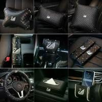 ราคา COD. ชุดแต่งภายในรถยนต์ ปลอกหุ้มพวงมาลัย สายเบลท์ ปลอกเกียร์และเบรคมือ หมอนรองคอ กล่องทิชชู่ ซองกุญแจ เพชรหงส์ (1731970971848050064)