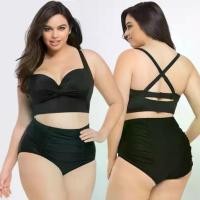 ราคา ✨60~100kg✨ชุดว่ายน้ำสาวอวบ L-5XL ชุดว่ายน้ำคนอ้วน มีสองชิ้น Bikini เป็นยางยืด ผ้าเนื้อดี สไตล์เซ็กซี่ (1732290479472805842)