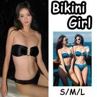 ราคา Bikini Girl ทูพีช เกาะอก วัสดุผ้าซาติน + หัวเข็มขัดโลหะบิกินี่2ชิ้น ส่งไวจากไทย1-3วัน#0185 คลังสินค้า (1731245352279640052)