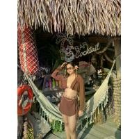 ราคา Mocha Bikini ชุดว่ายน้ำ 4 ชิ้น มาพร้อมเสื้อแขนยาว+กระโปรงคลุม+บรา+กกน สำหรับสาวอวบ (1731730218021521534)