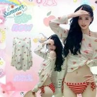 ราคา Swimgirl ชุดคลุม bikini พรางหุ่น ผ้าคลุมยาว ลายดอก เดินชายหาด กันแสงแดด (1732347468992776101)