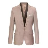 ราคา Chowy เสื้อเบลเซอร์ เสื้อสูทผู้ชายสไตล์เกาหลี 6XL อกเสื้อ 48 นิ้ว เบลเซอร์ผู้ชาย สีน้ำตาล slim suit blazer FF0330 (1730492018509384393)