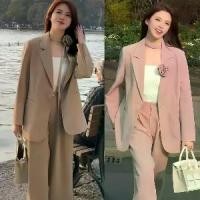 ราคา Ginny&Jinyu ชุดเซ็ทสูทเกาหลี สไตล์เกาหลี สูทเกาหลี เซ็ทชุดสูท สูทแฟชั่น เสื้อเบลเซอร์สีพื้น+กางเกง 1 เซ็ท 2 ชิ้น สูทสาวอาบใส่ได้ SUIT-28 (1731635284940195511)