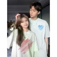 ราคา [Two-Piece Set] Different Couple Wear Summer Wear Season Short Sleeve 2024 New Special High Sense T-shirt Suit Men (1730570948181003055)