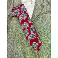 ราคา Guy Laroche- Paisley tie เนคไทลาย paisley เนคไทลายลูกน้ำ สีแดง มือสอง เนคไทวินเทจ (necktie) (1732268818140202768)