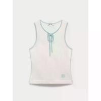 ราคา [Pomelo] เสื้อกล้ามแต่งขอบดีเทลผูกโบว์ / Bow Contrast Trim Tank Top (1732137231242724443)