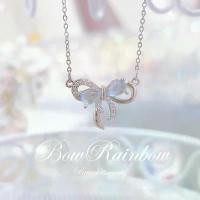 ราคา พร้อมส่ง Bow Rainbow v.2 สร้อยคอชุบเงินแท้92.5% สร้อยคอ สร้อย เครื่องประดับ (23) (1732390372059350577)