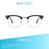ราคา แว่นกรองแสงสีฟ้า รุ่น Boston กรอบทรงเหลี่ยม แว่นตา กรองแสง BlueBlock แว่นป้องกันแสงสีฟ้า 98% Computer Glasses - Unisex (1729675103147428049)