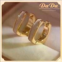 ราคา Dawn Glasses-ต่างหูอิตาลี ทองครึ่งชิ้น เพทายแท้ 18K ทรงสี่เหลี่ยม เพชรจริง 89.9% เครื่องประดับ (1730881555927239151)