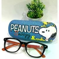 ราคา On time กล่องใส่แว่นตา ตลับใส่แว่น แว่นกันแดด GLASSES ลายการ์ตูน Snoopy น่ารักขนาด 16x6x3 cm (1731706446227932355)