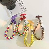 ราคา จี้ป้องกันการสูญหายสำหรับโทรศัพท์มือถือ สไตล์ญี่ปุ่นและเกาหลี เชือกโมฮอร์นถักสีสันสดใส ที่แขวนมือถือ ที่แขวนกระเป๋าถือแข็งแรง เหมาะสำหรับโทรศัพท์มือถือ สากล phone keychain (1731358753473923030)