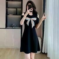 ราคา เดรสผ้าไหมน้ำแข็ง แบบถัก ทรงเอ แขนสั้น เปิดไหล่ สำหรับผู้หญิง เดรส คล้อง คอ กระโปรง ซับ ใน lip secret เดรส ออก งาน สาว อวบ เดรส สาย เดี่ยว เปิด หลัง (1731340512846120211)