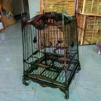 ราคา กรงนกขาสิงห์ไม้ขาวดำ 15 ซี่เต็มหลังคาร่ม งานสวยมากค่ะ body 15 ซี่เต็ม งานใบจริงสวยและแข็งแรงค่ะ ไม่รวมหัวค่ะ (1730190000036154107)