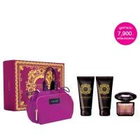 ราคา VERSACE - Crystal Noir XM23 EDT 90ml + Shower Gel 100ml + Body Lotion 100ml + Versace Soft Make Up Case (4PCS) กิ๊ฟเซ็ทน้ำหอม ผิว (1730003291844872579)