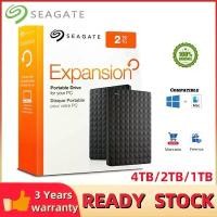ราคา [จัดส่งทันที] Seagate External Hard Disk ฮาร์ดไดรฟ์ภายนอก 1TB/2TB/4TB HDD USB3.0 ฮาร์ดดิสก์แบบพกพา SuperSpeed HardDisk External (1732176267483383604)