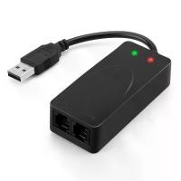 ราคา Fax Modem USB 56k V. 92 External Dial Up Voice Fax Data Modem 2port (1729750927624407749)