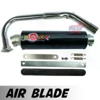 ราคา ➳ท่อสูตร AIR BLADE ปลายกลม ท่อ แอร์เบลด ท่อแต่ง ทรง ENDURANCE ท่อโมวิค MOVIC-X มี มอก. คอท่อชุบโครเมี่ยมอย่างดี+ปลาย+แค้ม☸ (1732079408596813094)