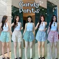 ราคา Candy Pants ~ กางเกงยีนส์ขาสั้น เอวสูง ลายทาง ゚。 จัดส่งฟรี กทม (1732446904067982815)