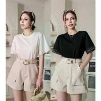 ราคา #COTTON CANDY เสื้อยืดแขนแต่งเพชร New Blingseoul top สินค้าแนะนำ (1731539598454654182)