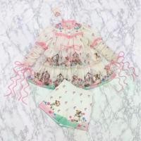 ราคา Mariadiamond ชุดเซ็ตสีครีม Candy cake set ชุดเซ็ต 2 ชิ้น สีครีมผ้าชีฟอง เสื้อแขนยาวมินิเดรสทรงปล่อย แต่งแถบสีชมพู งานพิมพ์ลาย + กางเกงขาสั้นซิปหลัง ผ้านิ่ม ใส่สบาย (1730069444574349503)