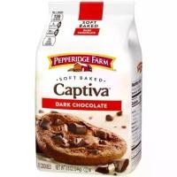 ราคา คุ้กกี้นิ่ม ดาร์ค ช็อกโกแลต อร่อย เข้มข้น captiva soft baked dark chocolate cookies Pepperidge farm จากอเมริกา 244g (1732053664402081767)