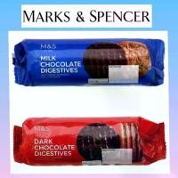 ราคา [ส่งฟรี] Mark & Spencer Milk & Dark chocolate digestives 300g. (1731709032476149047)