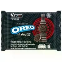 ราคา [ส่งฟรี] โอริโอ้ คุกกี้แซนวิชสอดไส้ครีมรสโคล่า Oreo Chocolate Sandwich Cookies With Cola Flavoured Cream 248.4g. (1731186735194081001)