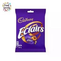 ราคา [จัดส่งทันที] Cadbury Chocolate Eclairs Bag 130g แคดเบอรี อีแคร์ลูกอมคาราเมลสอดไส้นมช็อกโกแลต 130 กรัม (1731770039264905061)