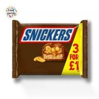 ราคา [พร้อมส่ง] Snickers Chocolate Bars 3 Multipack 125.1g สนิกเกอร์ส ช็อกโกแลต 3 แท่ง 125.1กรัม (1731955302499124866)