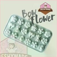 ราคา radiant146shop ยอดนิยม พิมพ์ซิลิโคน กัมมี่ ดอกไม้ โบว์ Bow and Flower พิมพ์ทำขนม พิมพ์วุ้น ชอคโกแลต Chocolate Gummy Silicone Mold ฟองดอง เยลลี่ (1730099457870563749)