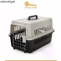 ราคา ✼Petus กรงพกพามีหูจับ กล่องใส่สัตว์สุนัข Pet Carrier กรงหิ้วพลาสติก ขนาด 48 และ58ซม. มีให้เลือกหลากสี❥ (1732176335931213028)