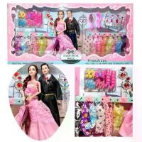 ราคา EXQUISITE DOLL BEAUTIFUL ตุ๊กตาบาร์บี้เจ้าชายเจ้าหญิง ในชุดราตรีพร้อมชุดตุ๊กตาหลายชุดและอุปกรณ์ต่างๆมากมาย กล่องใหญ่มากค (1729706264775920120)