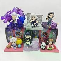 ราคา 6 ชิ้น/เซ็ต 5-8 ซม.Hunter x Hunter อะนิเมะ Fiugre Zoldyck ครอบครัว Illum Killua Alluka Kalluto Zoldyck รุ่น Q PVC Action Figures ตุ๊กตาของเล่น (1732324251665729451)