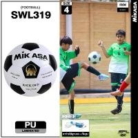 ราคา Mikasa มิกาซ่า ลูกฟุตบอลหนัง Football PU เบอร์ 4 Th SWL319 WH/BK (1090) (แถมฟรีเข็มสูบ + ตาข่าย) จัดส่งที่รวดเร็ว (1732374283982505161)