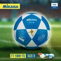 ราคา [TK ขายร้อน] MIKASA ลูกฟุตบอล หนังอัด ลูกฟุตบอลหนังอัด MKS Football PU #5 Th FT-5WB-FQ เบอร์ 5 (แถมฟรี ตาข่ายใส่ลูกบอล + เข็มสูบ)(1490) (1731825432250451598)
