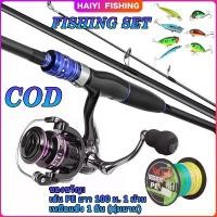 ราคา HAIYI FISHINGคันเบ็ดและรอกตกปลา คันเบ็ด 1.65m 1.8m 2.1m คาร์บอนไฟเบอร์หล่อปั่นคันเบ็ดปั่นคันเบ็ดตกปลา รอกตกปลา (1732327155758433513)