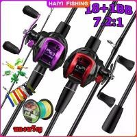ราคา HAIYI FISHINGเบ็ดตกปลาครบชุด แจกสาย PE กบตกปลา รอกหยดน้ำ คันเบ็ด รอกเบทตกปลา ลอกตกปลา Fishing Rod&Reel set ถุง ใส่ แมคคาเลน น้า ใหม่ (1732327157845362115)