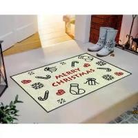 ราคา PRAW พรมแต่งบ้าน พรมปูพื้น พรมกันลื่น แนบสนิทพื้น ดีไซน์ X'mas Decor ขนาด 40x60cm (1730343646226058038)