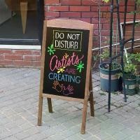 ราคา ป้ายตั้งพื้น A-Board แบบตั้งพื้นแข็งแรง ป้ายทางเท้า Shop Home กระดานดำดิสเพลย์ A Frame Magnetic Menu Message Display ลดราคาร้อนแรงประจำเดือนนี้ (1732419672518395217)