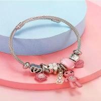ราคา สร้อยข้อมือจี้หมี, การออกแบบสร้อยข้อมือแพนโดร่า DIY, ลูกปัด, โลหะผสม, หยดน้ำมัน, พลอยเทียม, หัวใจและตัวอักษร, ขายร้อน (1732106759705888396)