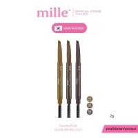 ราคา Mille ดินสอเขียนคิ้วปลายตัด 6D Eyebrow Pencil Waterproof 2 g. (1731621771738252370)
