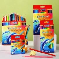 ราคา ร้อน รุ่นใหม่ดินสอสี นสอสี ดินสอสีไม้ 12/18/24สี ของแท้ ดินสอสี สีไม้ ดินสอสีไม้ Colour Pencil (1731914990285063868)