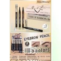 ราคา COD 59285 EYEBROW PENCIL Kiss Beauty ปากกาเขียนคิ้ว ในรูปหัวแปรงเมจิก 4 แฉกเขียนง่าย (1732410208989185773)