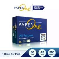 ราคา กระดาษถ่ายเอกสาร Paper One A5 80 gsm / 1 กล่อง 10 รีม (1732253877761836708)