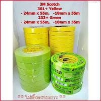 ราคา Brodie71 3M 233+ สีเขียว, 301+ สีเหลือง กระดาษกาวย่น สำหรับงานรถยนต์ Performance Masking Tape หน้ากว้าง 18มมx55ม, 24มมx55ม ไม่ทิ้ (1729678438617024892)