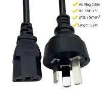 ราคา สายต่อ, IEC C13 สายไฟพีซี, 220v, ปลั๊ก AU ของออสเตรเลียนิวซีแลนด์, สำหรับแหล่งจ่ายไฟจอภาพและโปรเจ็กเตอร์, เข้ากันได้กับ hp, printer, lg และทีวี, ยาว 1.2M (1732290698900243870)